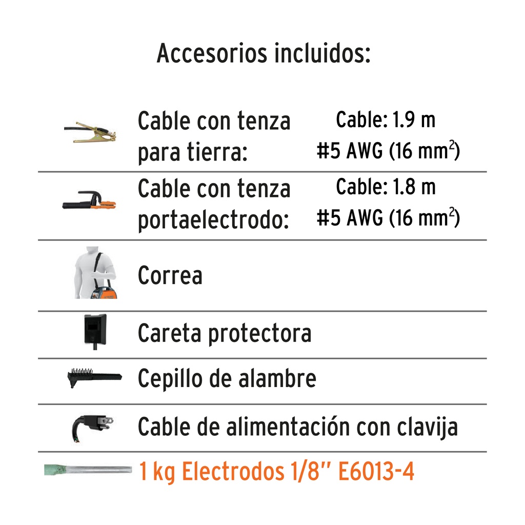 Mini soldadora inversora 130 A, 127V, Truper SOIN-130M