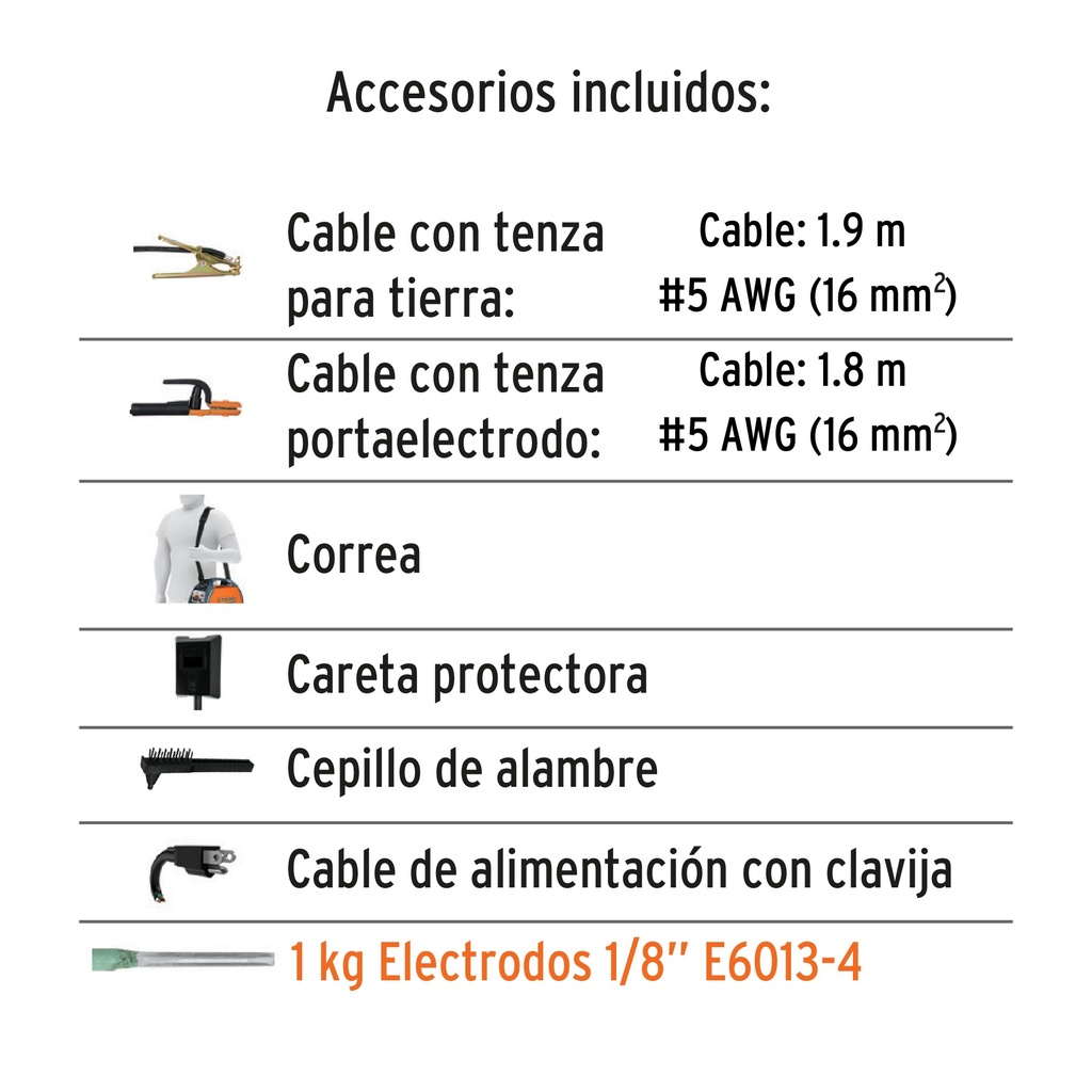 Mini soldadora inversora 100 A, 127 V, Truper SOIN-101M