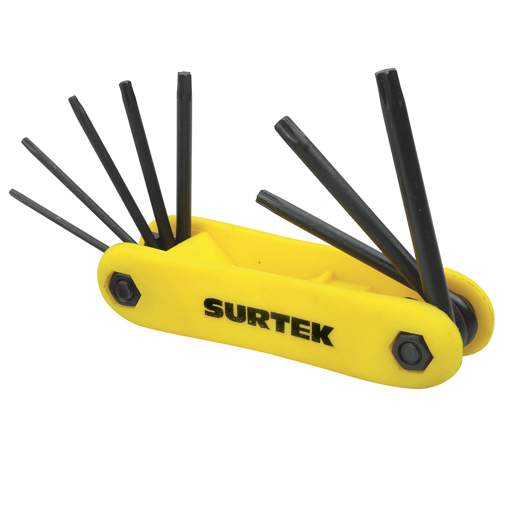 Juego de 8 llaves Torx tipo navaja