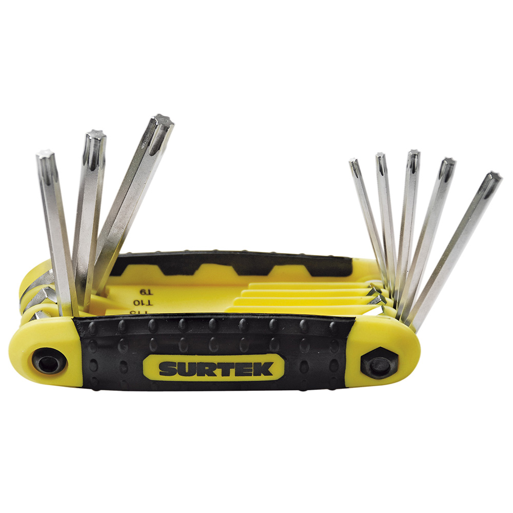 Juego de 8 llaves Torx tipo navaja