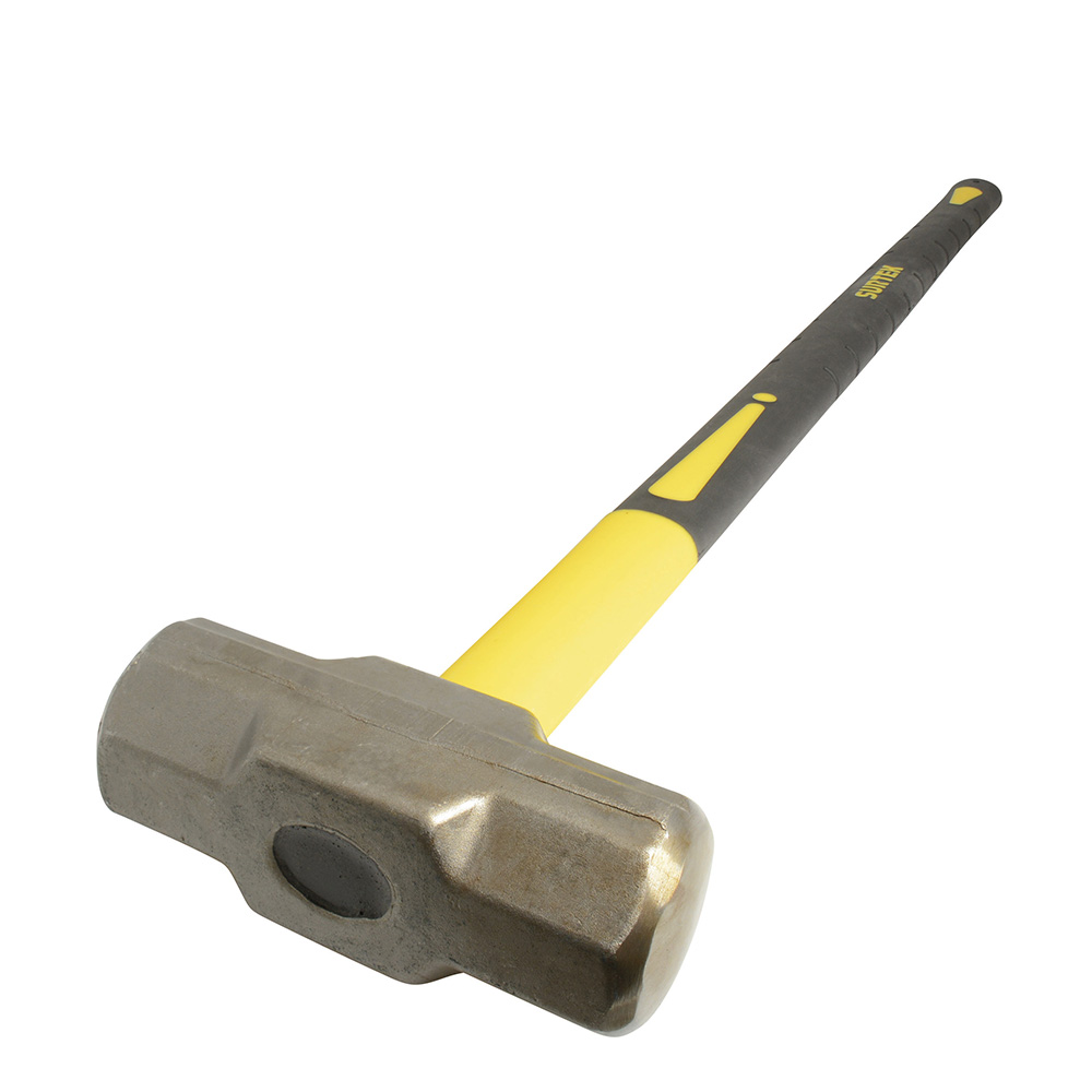 [MARR10FV] Marro octagonal cabeza forjada con mango largo de fibra de vidrio de 36", 10 lb