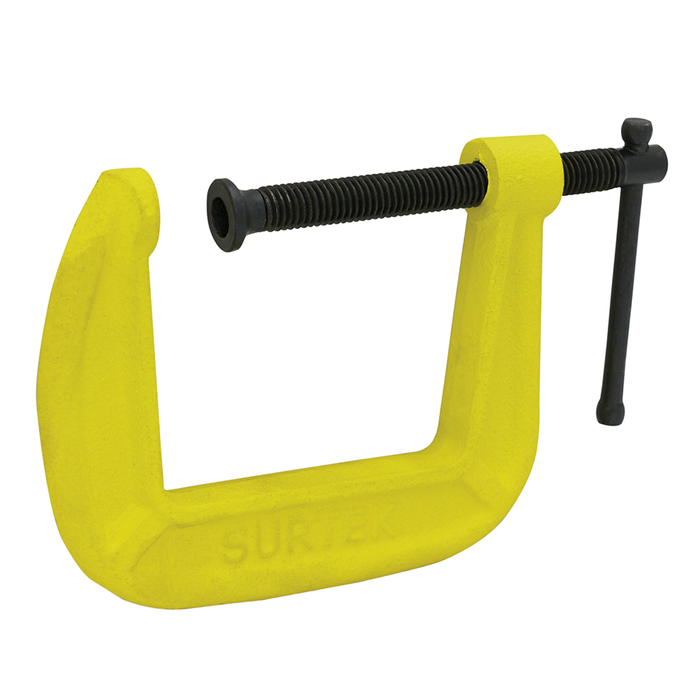 Prensa tipo "C" de 3" hierro nodular, garganta profunda