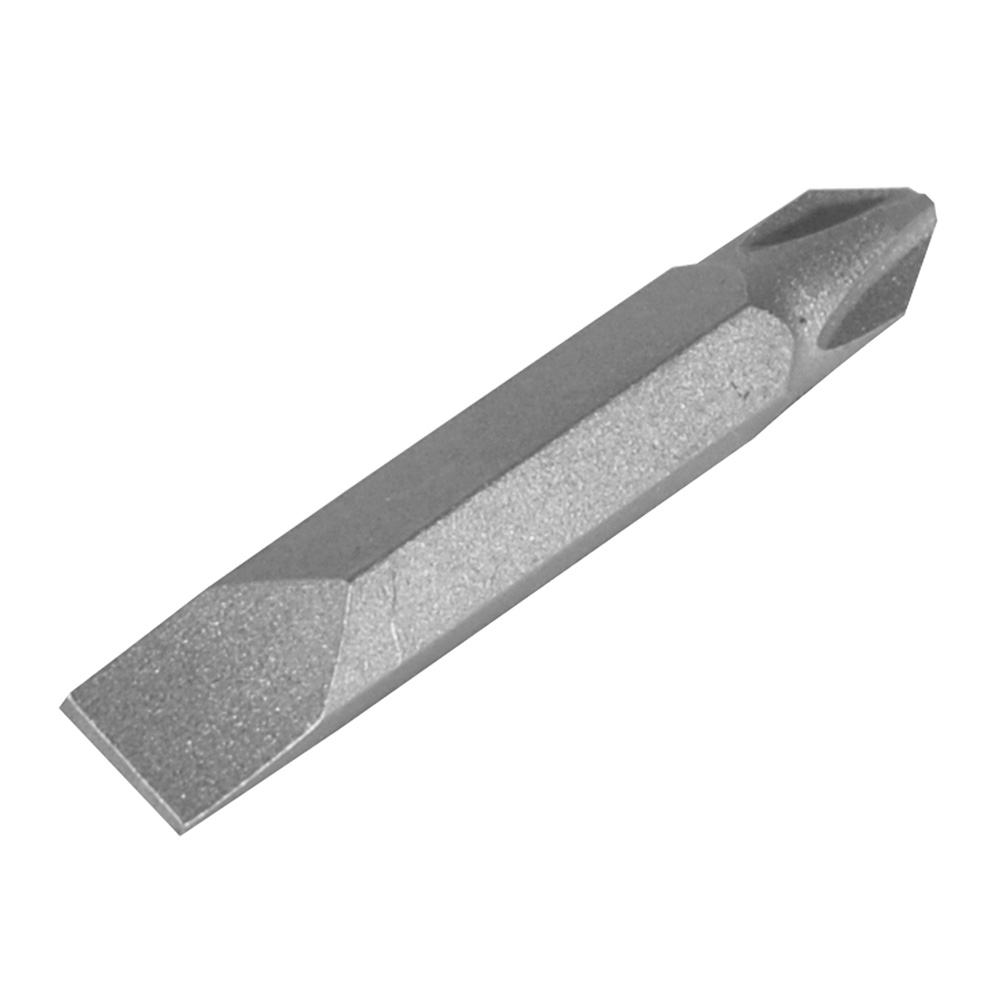 Punta doble Phillips #2 y plana 1/4" para destornillador hexágono de 1/4", 1-1/2"