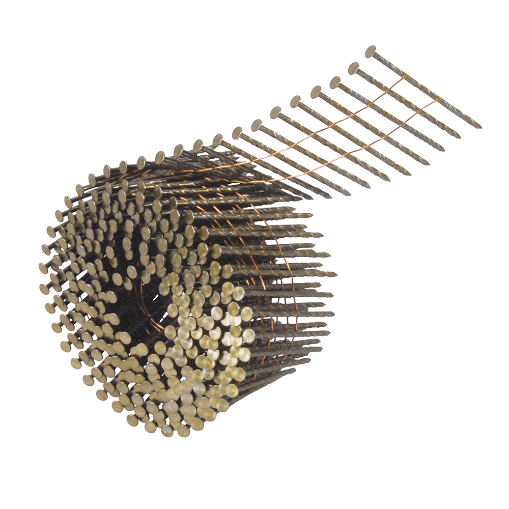 Clavos en rollo de 300 para clavadora neumática calibre 12 largo 2"