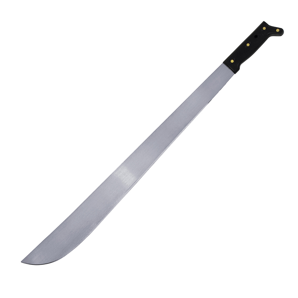 [130513] Machete troquelado con mango negro recto 18"