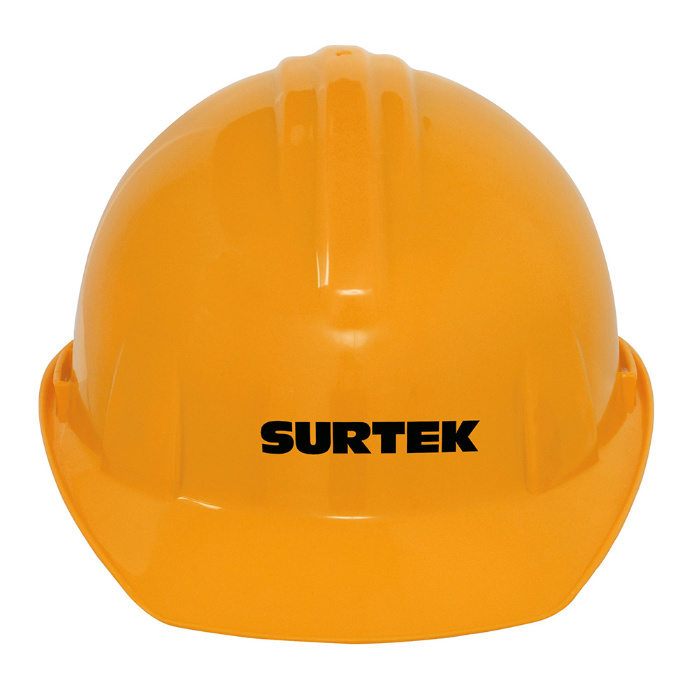 Casco de seguridad con ajuste de intervalos, color naranja