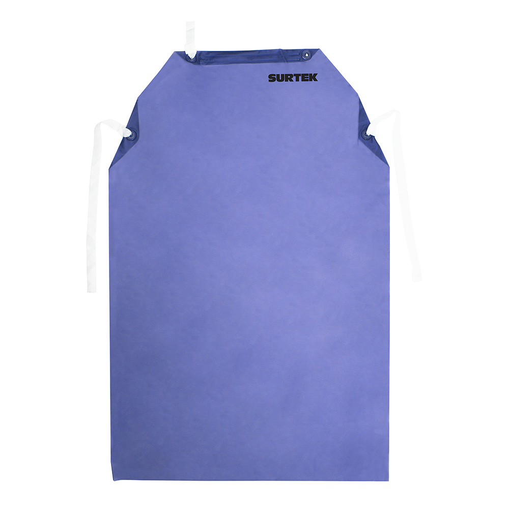 Mandil de PVC dieléctrico color azul, 1.20 m