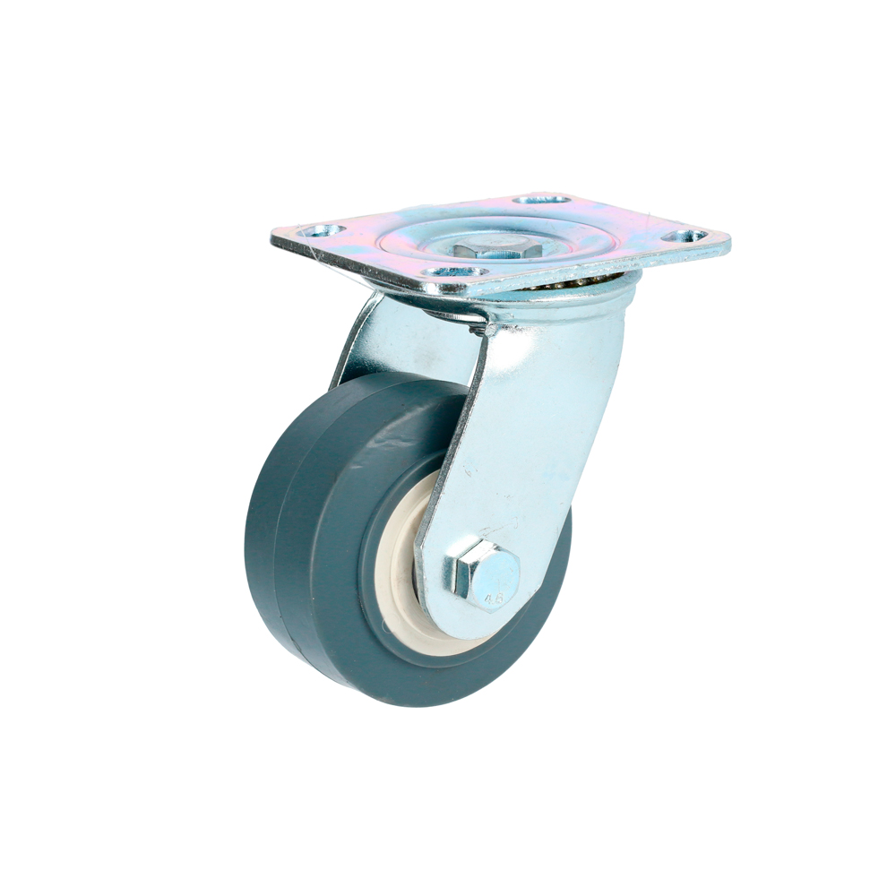 Rodaja de TPR gris giratoria 8"