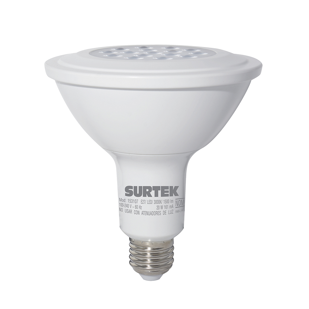 Lámpara de LED Tipo PAR38, 20 W luz cálida