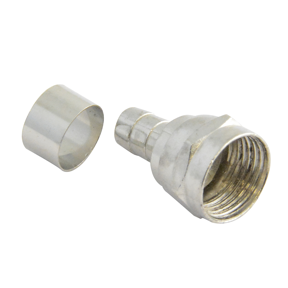 Conector para cable coaxial RG59 tipo campana, 4 piezas