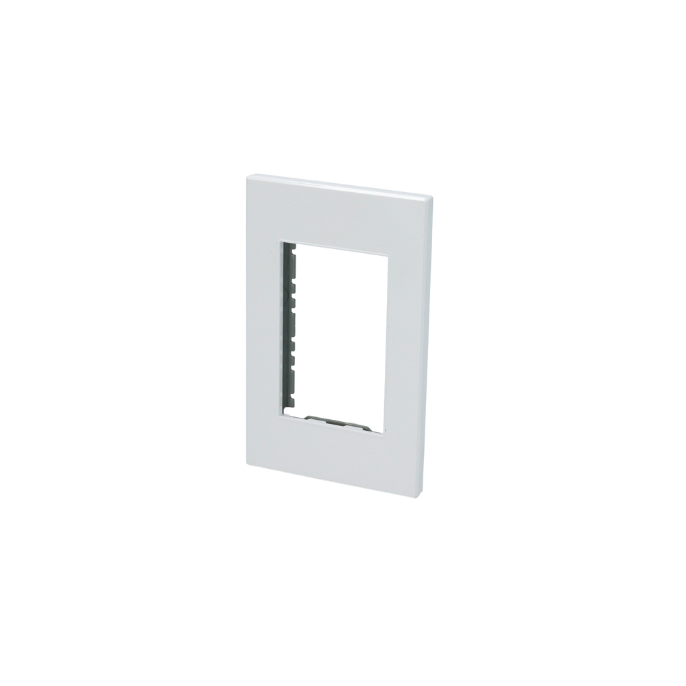 [P603B] Placa 1 módulo 1/1, línea Premium, color blanco