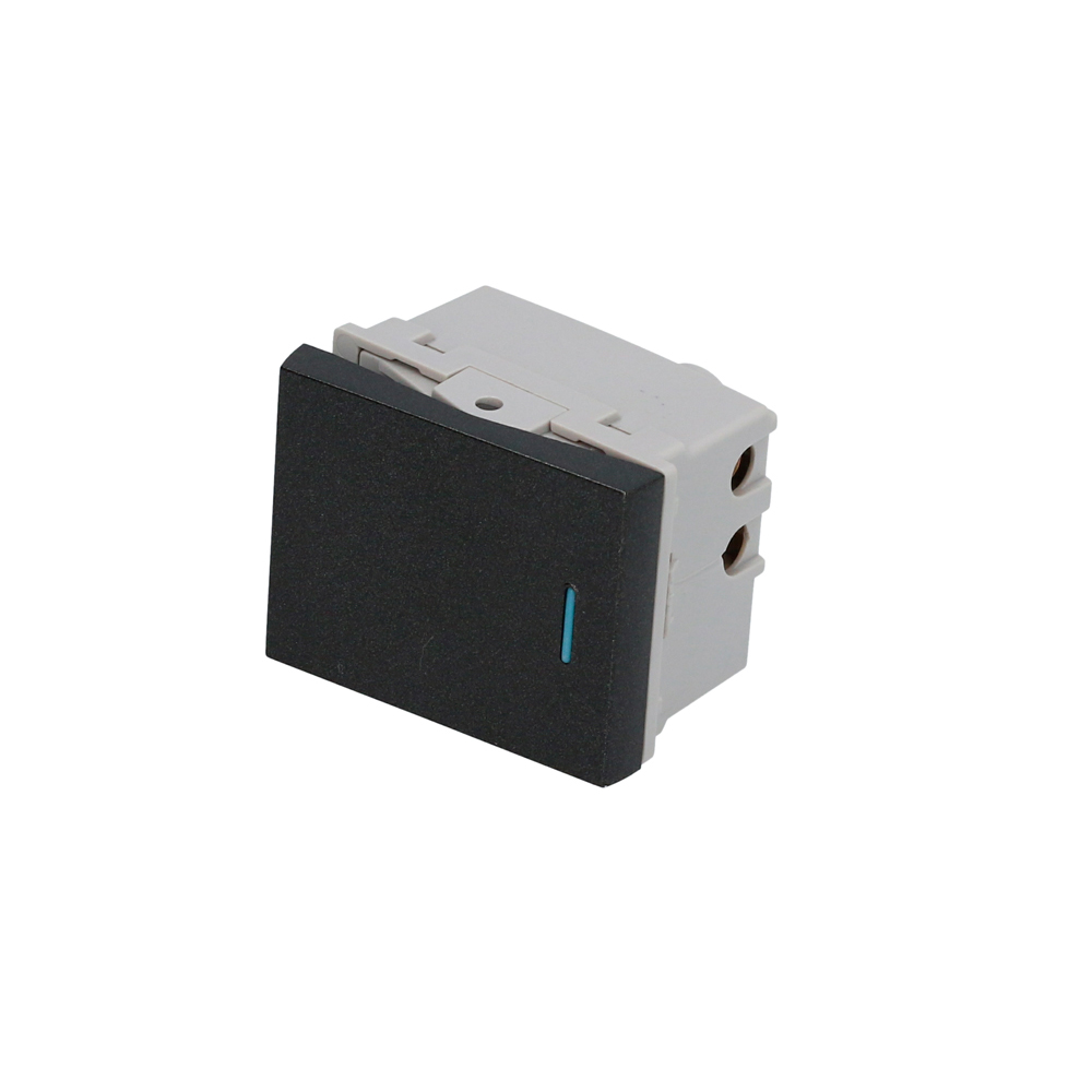 [P609N] Switch 3 vías 1/2, línea Premium, color negro