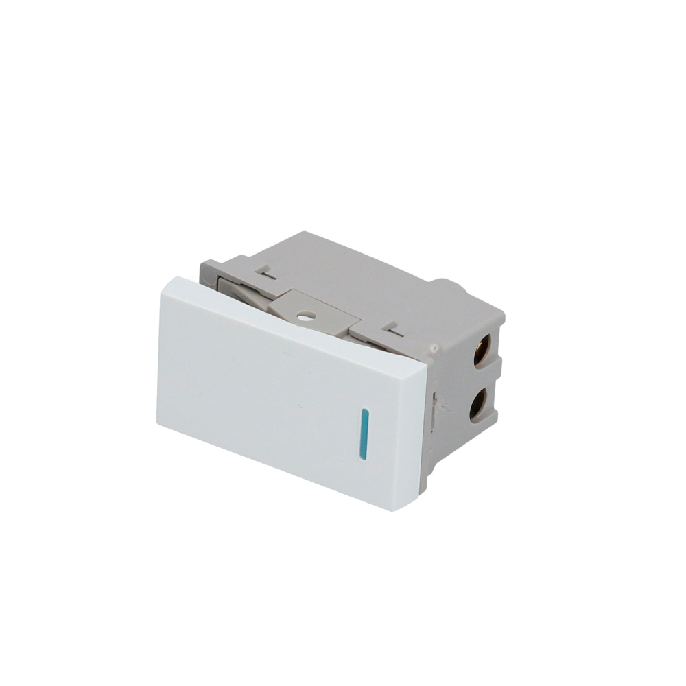 [P608B] Switch 3 vías 1/3, línea Premium, color blanco
