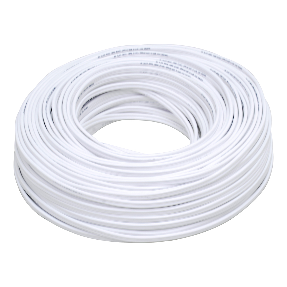 Cable eléctrico POT CCA 2 x 14, 100 m color blanco