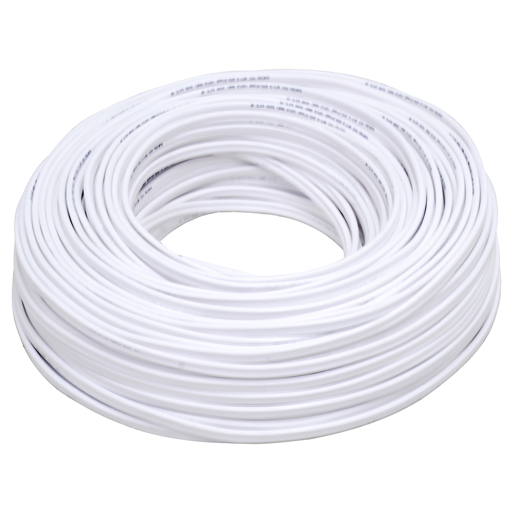 Cable eléctrico POT 2 x 12, 1 m color blanco