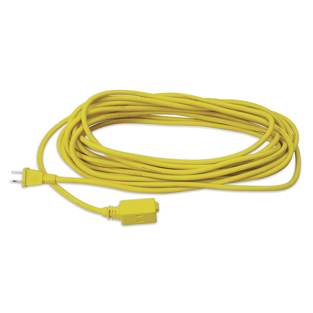 Extensión eléctrica polarizada color amarillo, 12 m