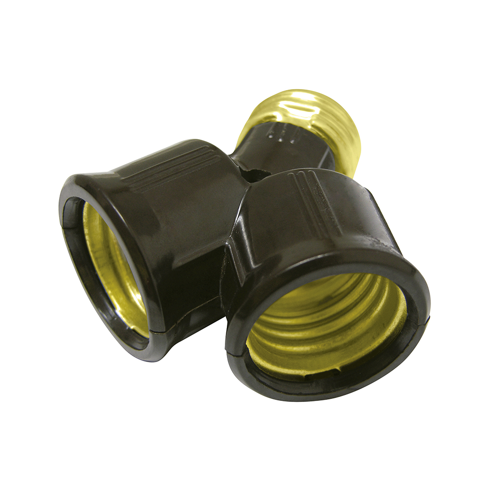 Portalámpara doble, color negro