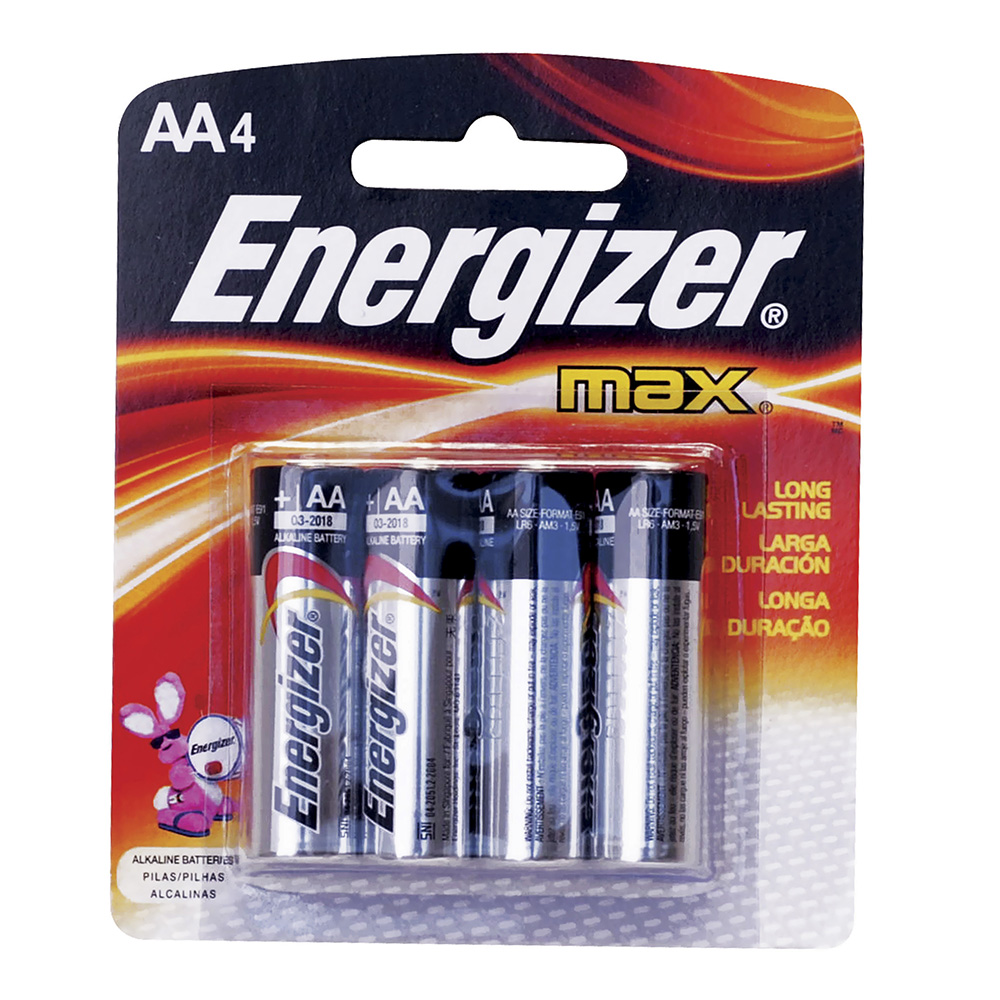 [E91BP-4] Pila alcalina Energizer® "AA",  4 piezas