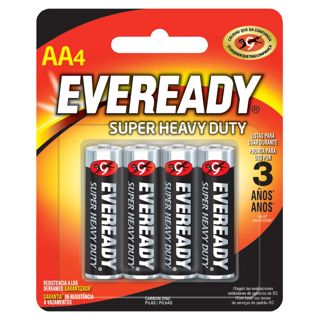 [1215-4] Pila alcalina Eveready® "AA",  4 piezas