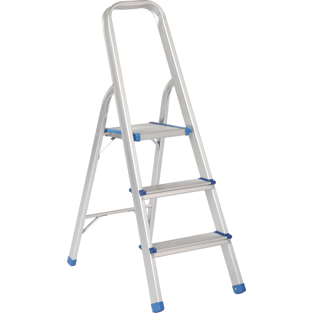 Escalera plegables tipo taburete de aluminio con 3 peldaños