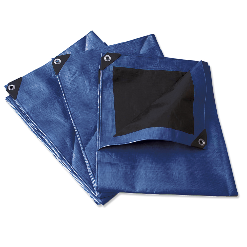Lona reforzada color azul 1.5 x 2 m
