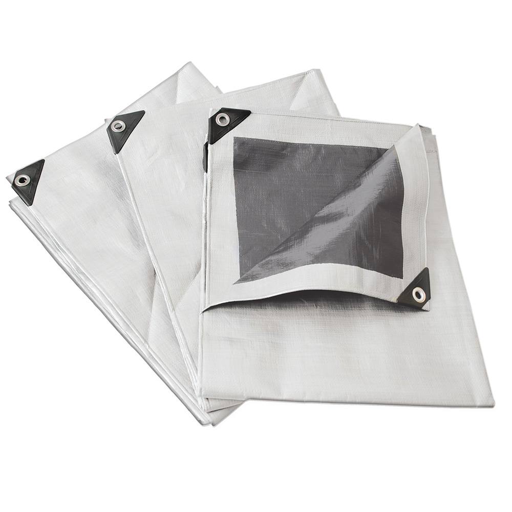 Lona reforzada color blanco 3 x 4 m