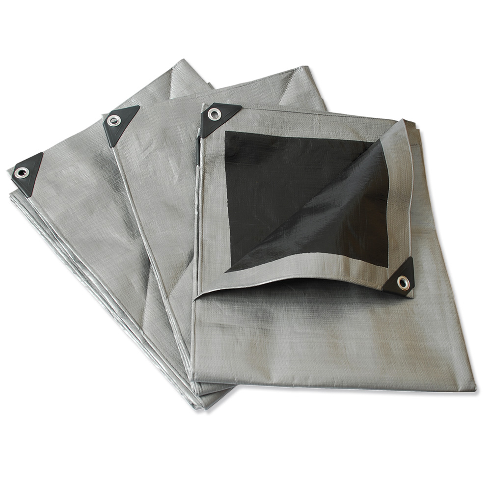 Lona reforzada color gris 4 x 5 m