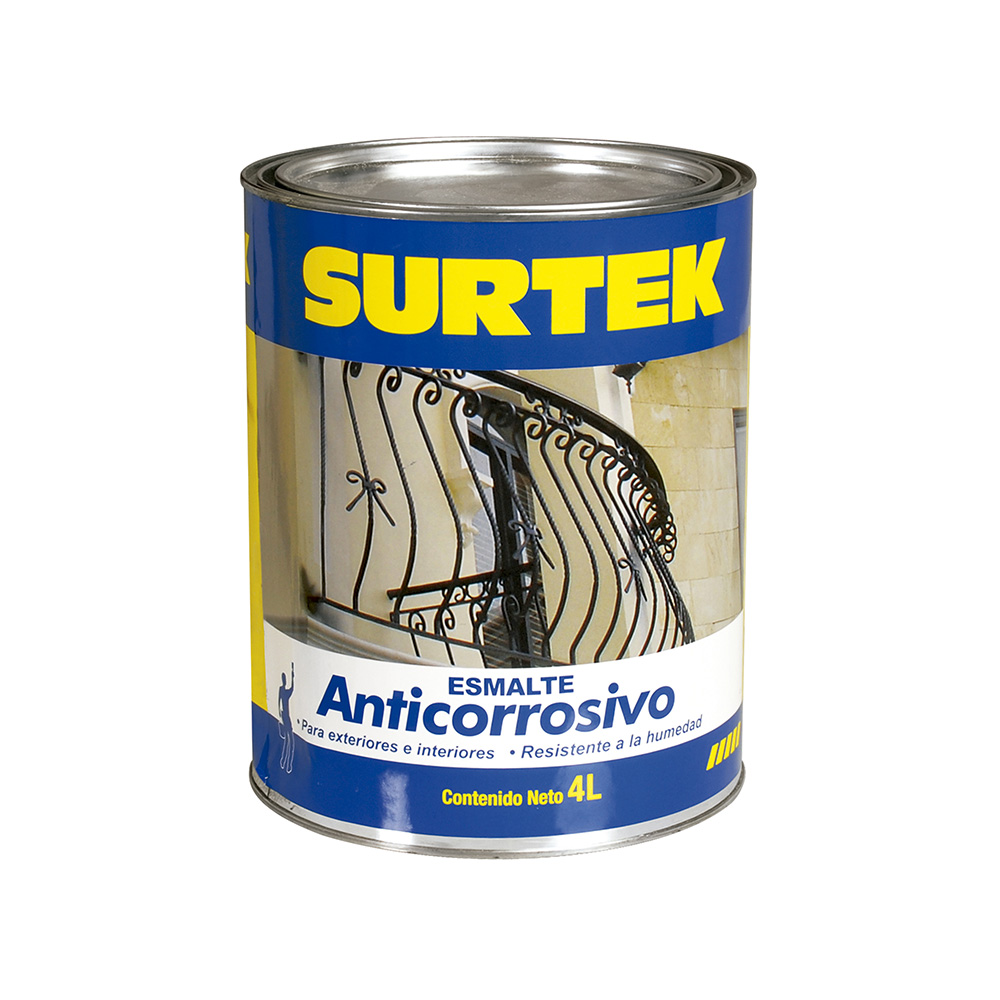 Esmalte anticorrosivo 4 Lt color negro