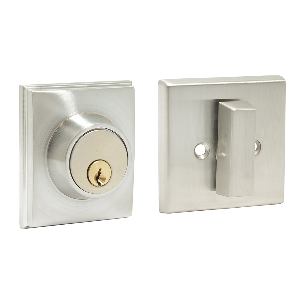 Cerrojo Tahoe función sencilla, níquel satinado, llave estándar, blíster