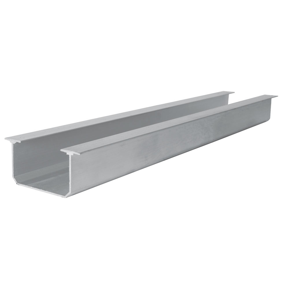 Riel tipo TT para clóset 2 m, de aluminio