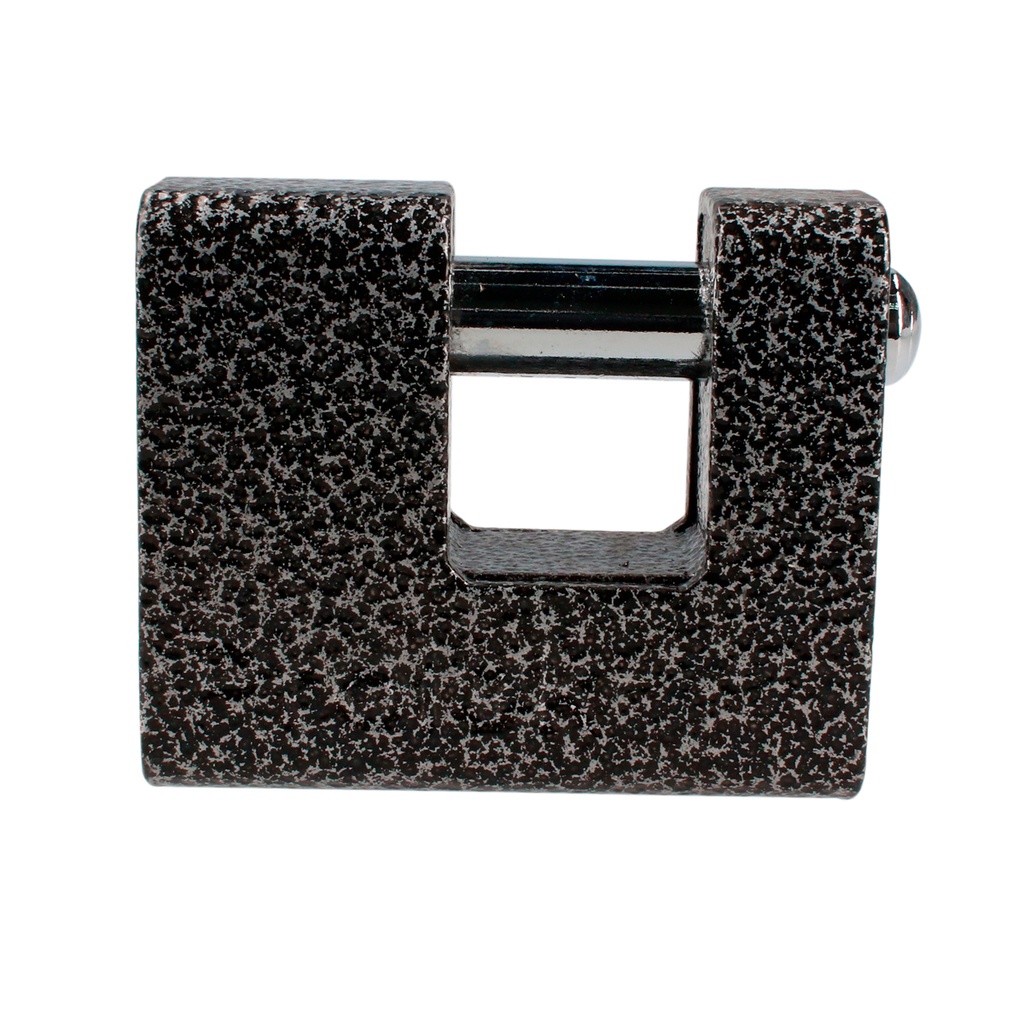 Candado de hierro para cortina 70 mm, negro, llave estándar