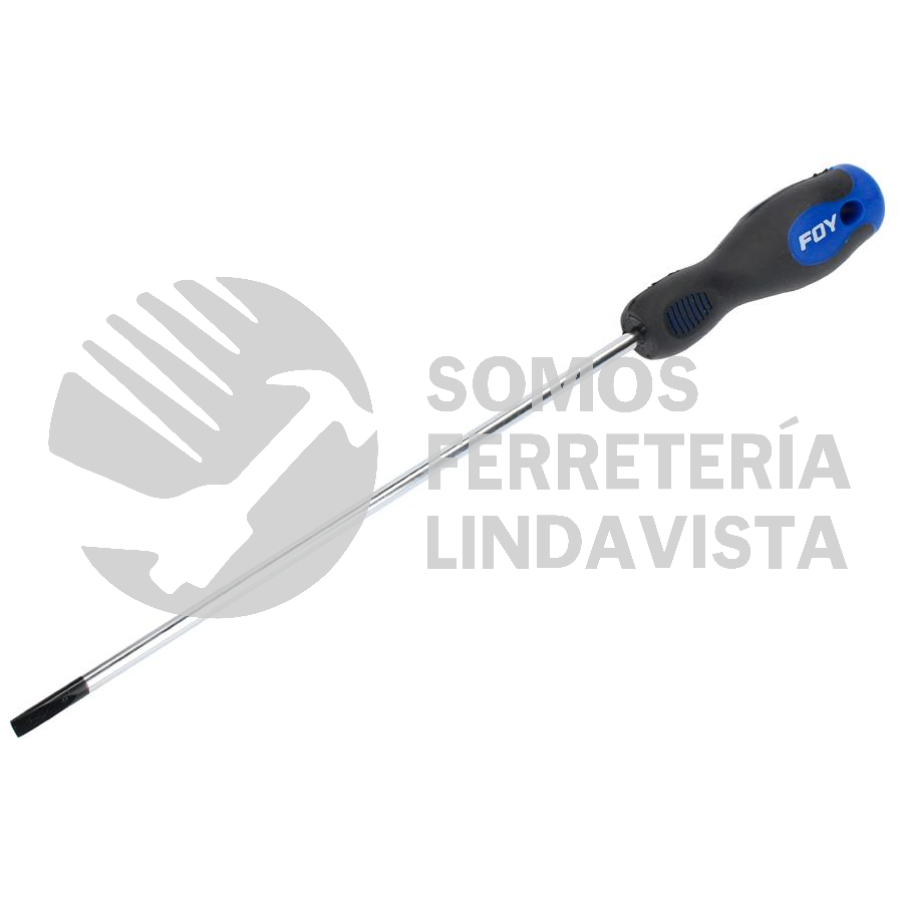 Destornillador con mango bimaterial, punta cabinet 1/8" x 6"