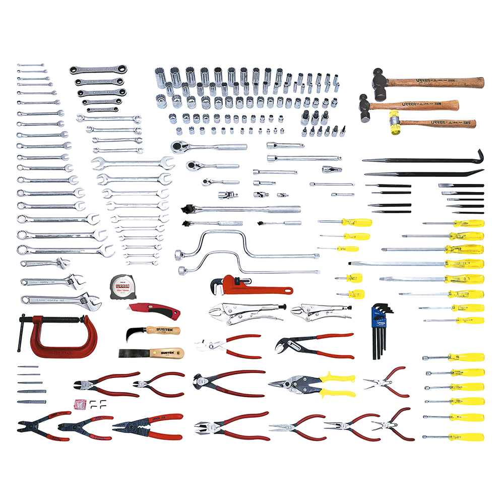 [99550] Juego intermedio industrial métrico 202 piezas, sin gabinete