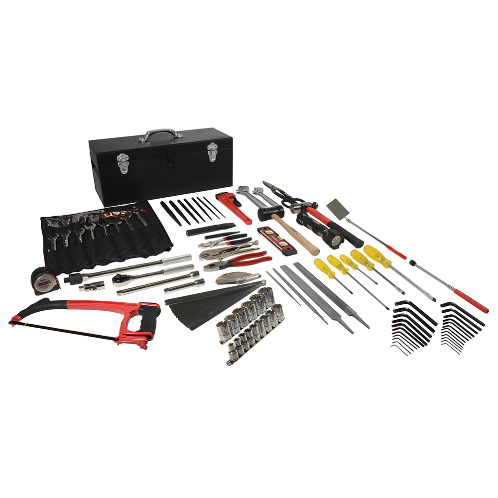 [98165] Juego básico industrial para mecánico en pulgadas, 93 piezas con caja D7C20