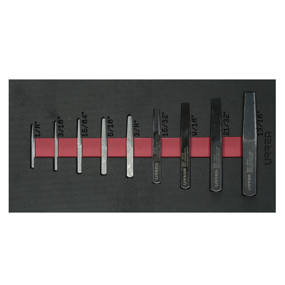 [CH132] Juego de extractores rectos para tubo, 9 piezas