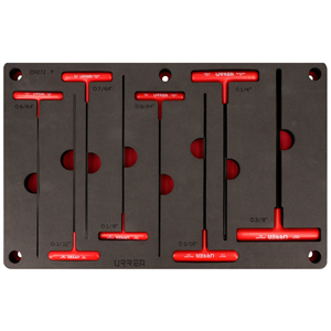 [CH272P] Juego de 8 llaves hexagonales tipo "T", en pulgadas