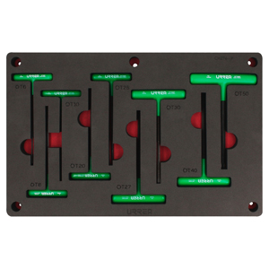 Juego de 9 llaves hexagonales tipo "T", Torx