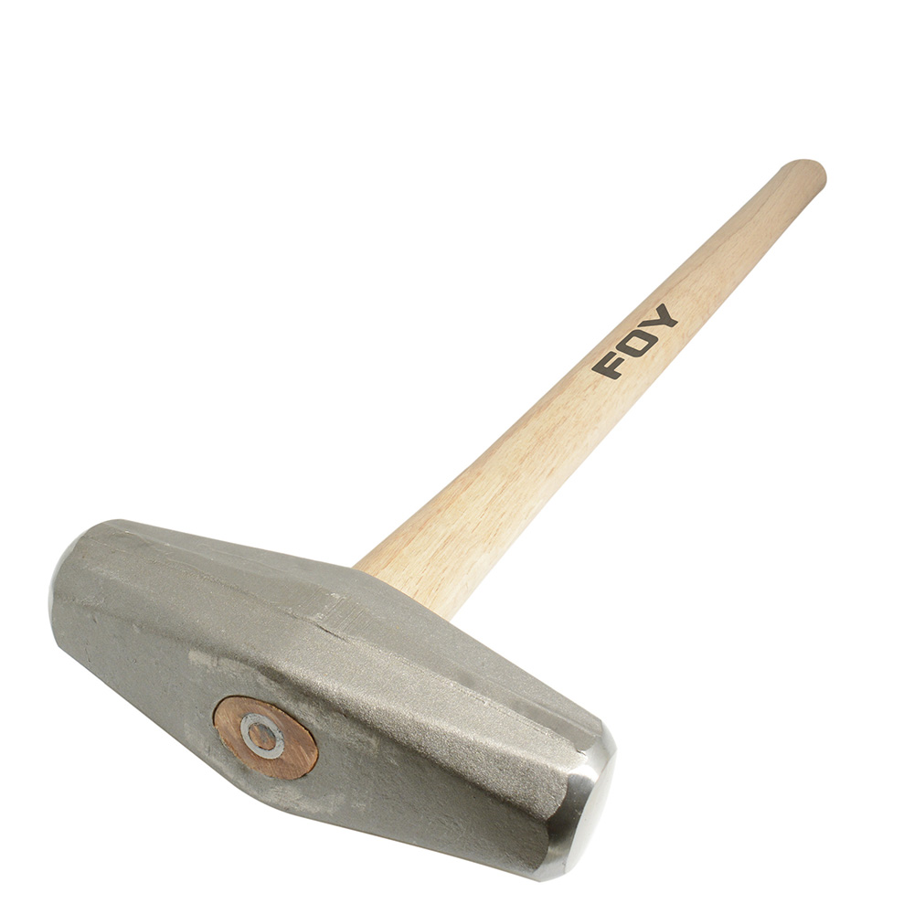 Marro tipo barril con mango largo de madera de 36", 12 lb