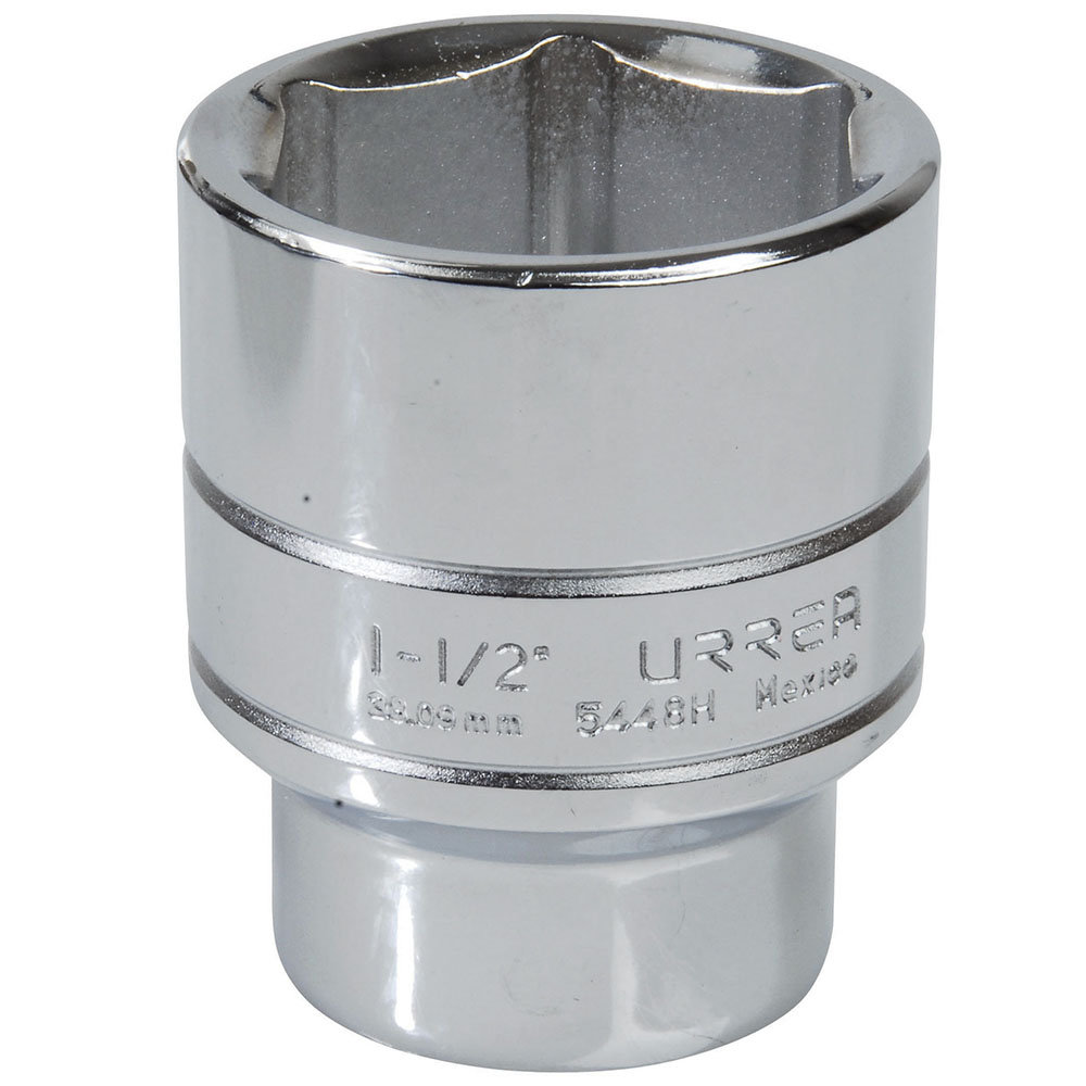 Dado cuadro de 1/2", 6 puntas, en pulgadas, 1-1/2"