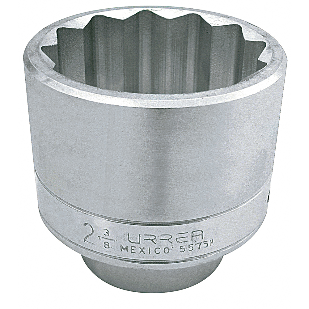 Dado cuadro de 1", 12 puntas, métrico, 75mm