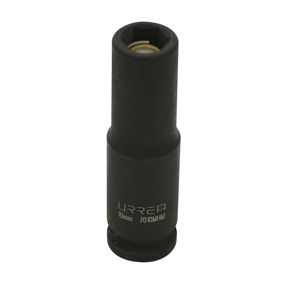 Dado de impacto largo con imán cuadro de 3/8", 6 puntas, métrico, 10 mm