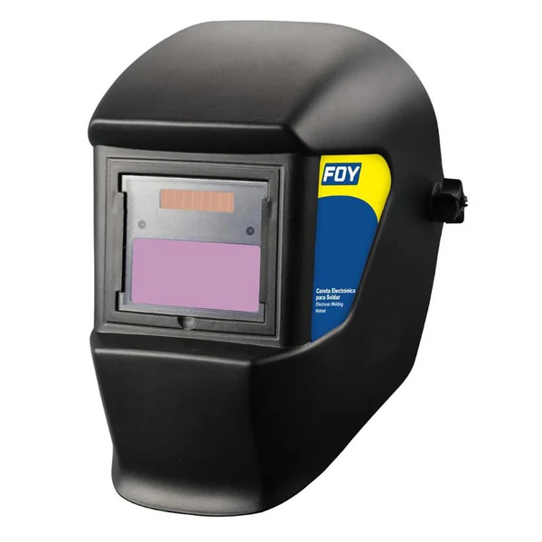 Careta electrónica para soldar con panel solar