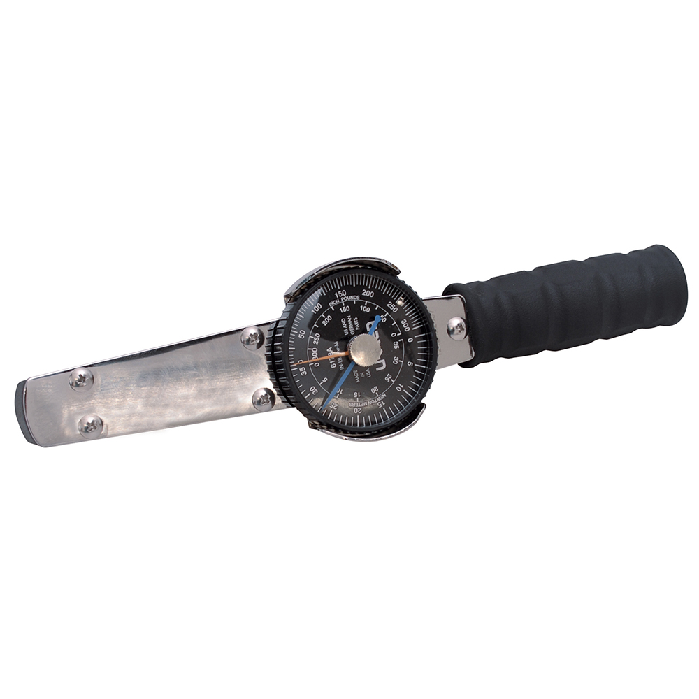 Torquímetro de carátula cuadro de 1/4", 0-30 in-lb