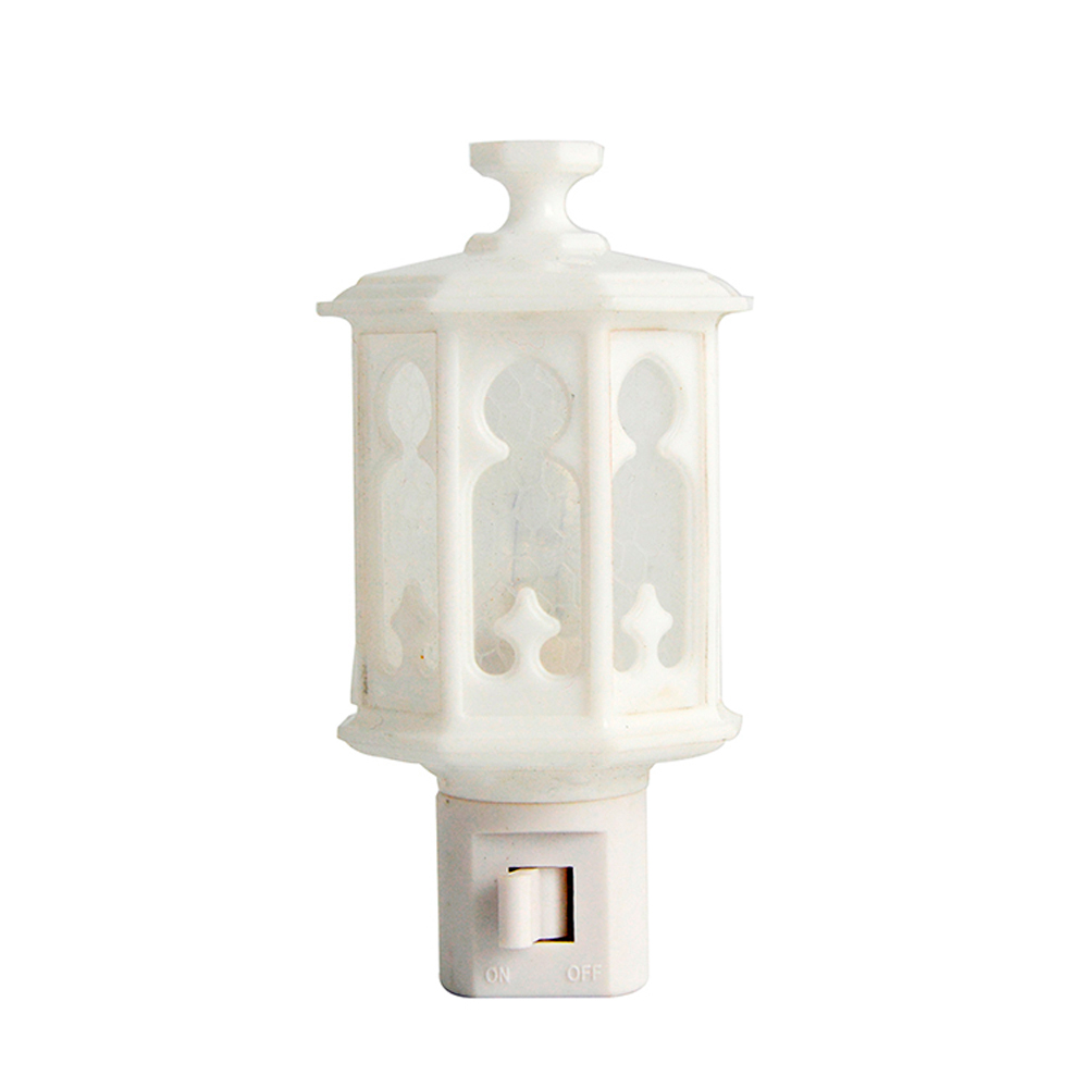 Lámpara decorativa de noche, farol blanco 127 V