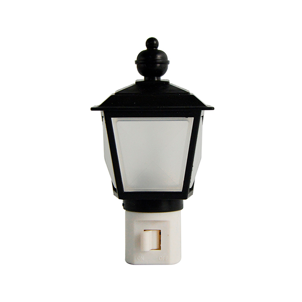 Lámpara decorativa de noche, farol negro 127 V