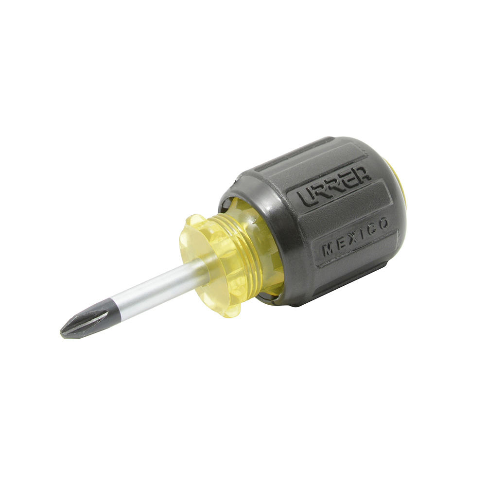 Destornillador con mango cushion grip, tipo trompo punta Phillips barra redonda #2 x 1-3/8"