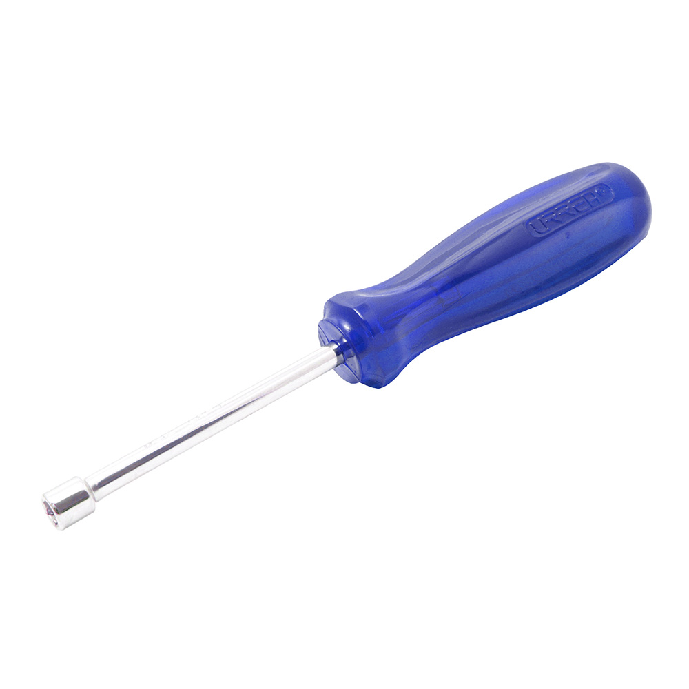 Destornillador con mango ámbar color azul, de caja en pulgadas 3/8" x 3"
