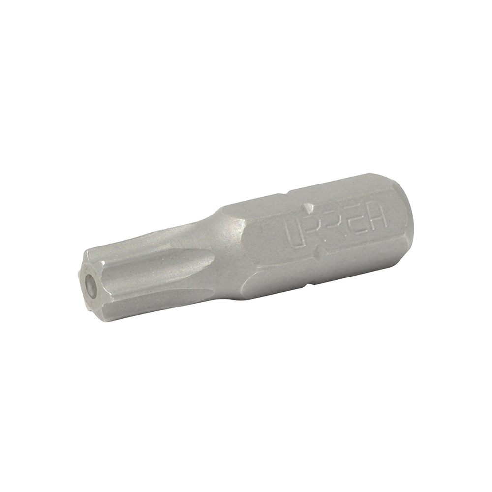 Punta Torx Tamper proof para destornillador hexágono de 1/4", T10 x 1"