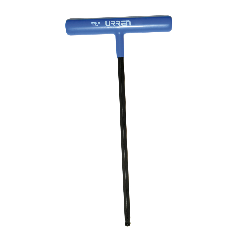 Llave hexagonal larga tipo "T" punta de bola ergonómica métrica, 8 mm