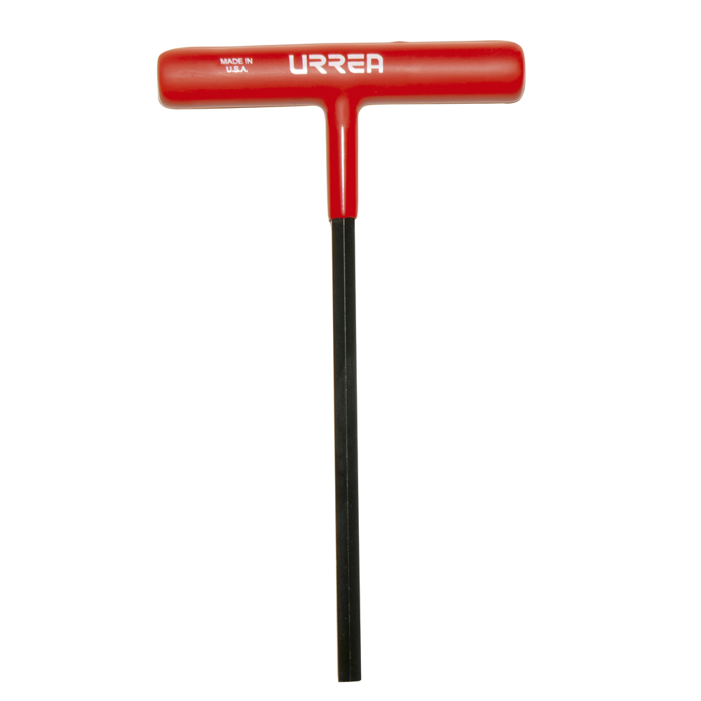 Llave hexagonal corta tipo "T" ergonómica en pulgadas, 1/4"